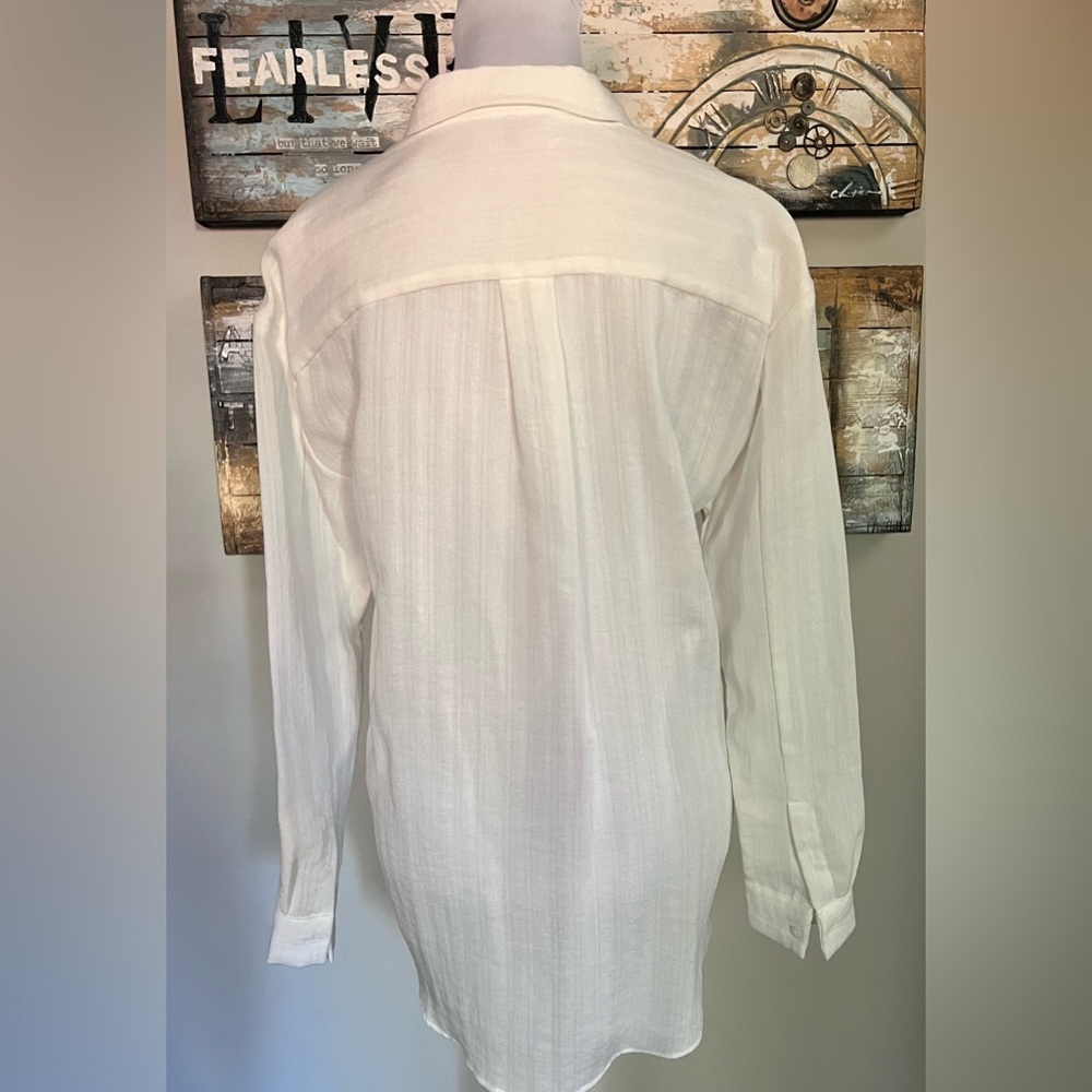 RW & CO Long Sleeve Button Down Blouse - Picture 3 of 6